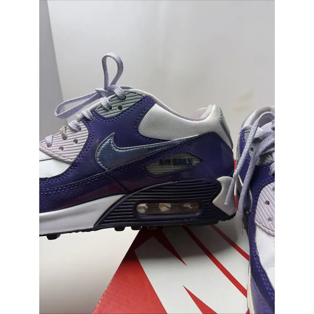 Nike Air Max 90 GS Size Women SZ 7 Y 5.5 Royal Purple White Sage 345017-118 Y2K
